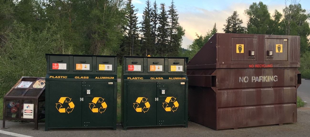 Universal Recycle Across America Signs on Recycling Bins make recycling easier than ever.