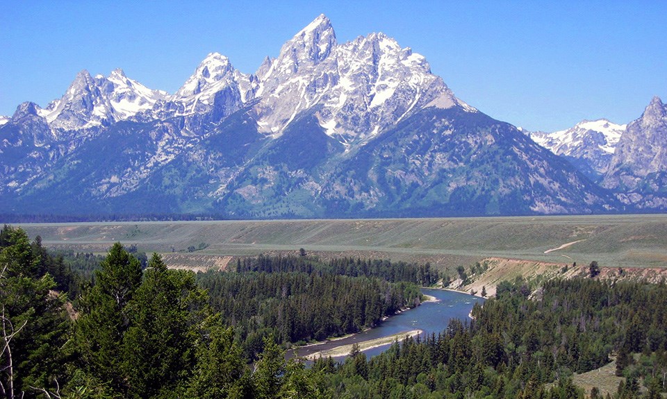 Teton Range from Snake River Overlook.