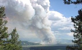 Fire on Blacktail Butte Fire on Blacktail Butte