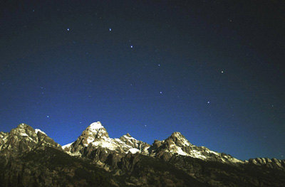 Big Dipper over the Teton Range