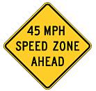 Speed Warning Sign