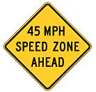 Speed Warning Sign