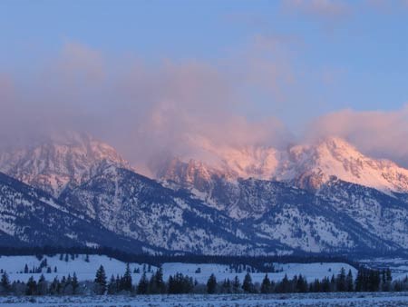 Sunrise over the Teton Range, January 19, 2007 Sunrise over the Teton Range, January 19, 2007