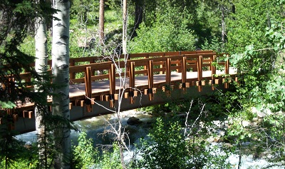 Lake Creek and Bridge on the Preserve (NPS Photo)