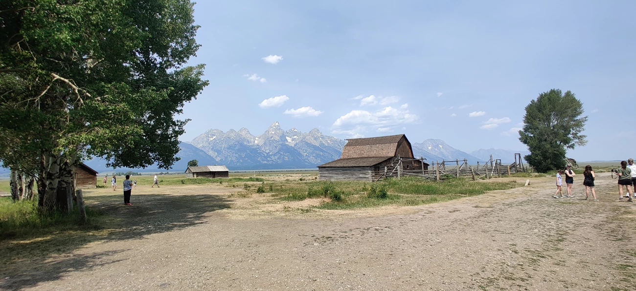 MoltonNorth People gathered at John Moulton Homestead site.