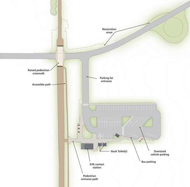 Illustration of new Mormon Row access.