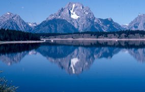 Mount Moran reflected in Jackson Lake Mount Moran reflected in Jackson Lake
