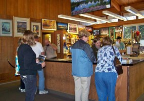 Visitors at Colter Bay Visitor Center Visitors at Colter Bay Visitor Center