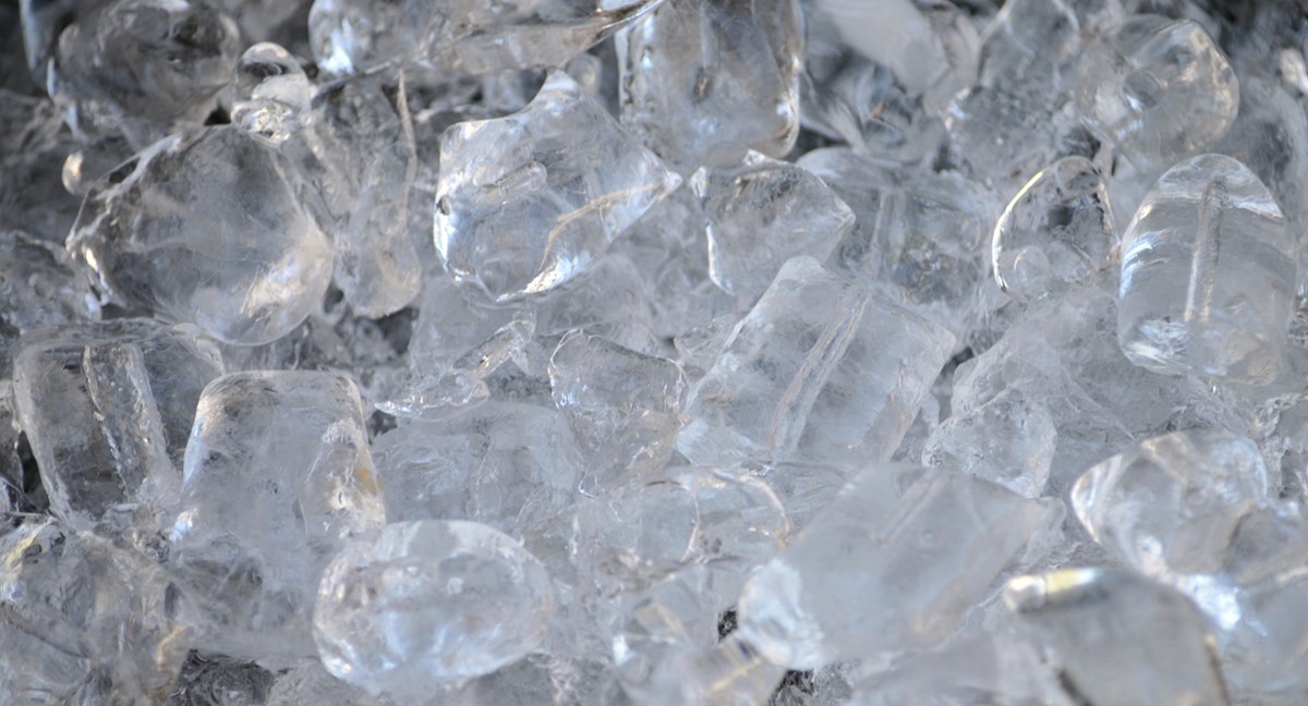 Ice cubes Close-up picture of ice cubes