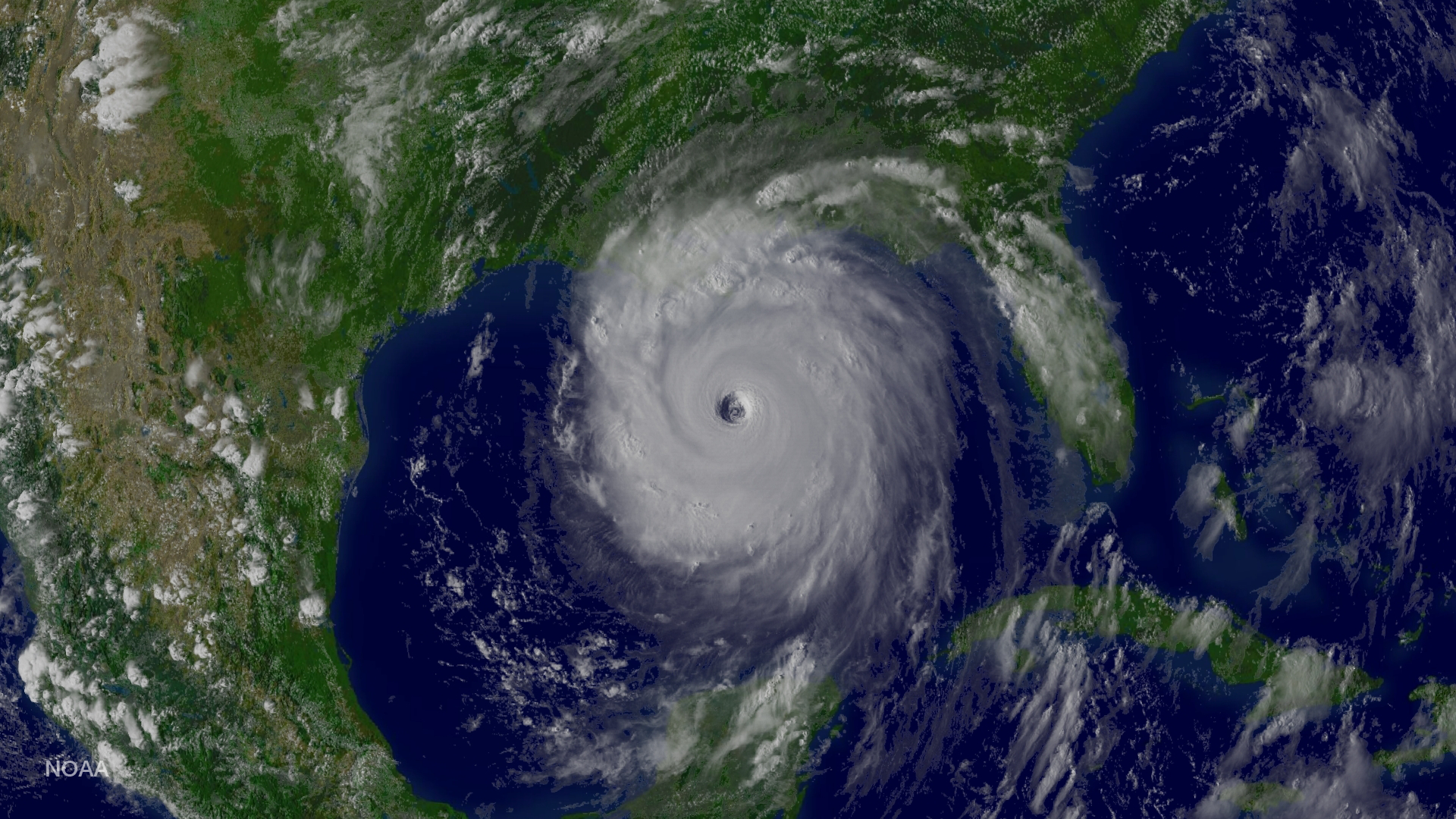 Hurricane Katrina Satellite Image