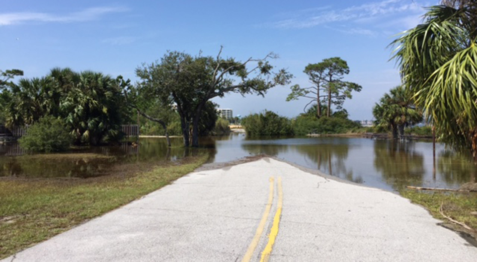 Okaloosa Reopen Okaloosa Area was closed flood waters caused by Hurricane Nate.