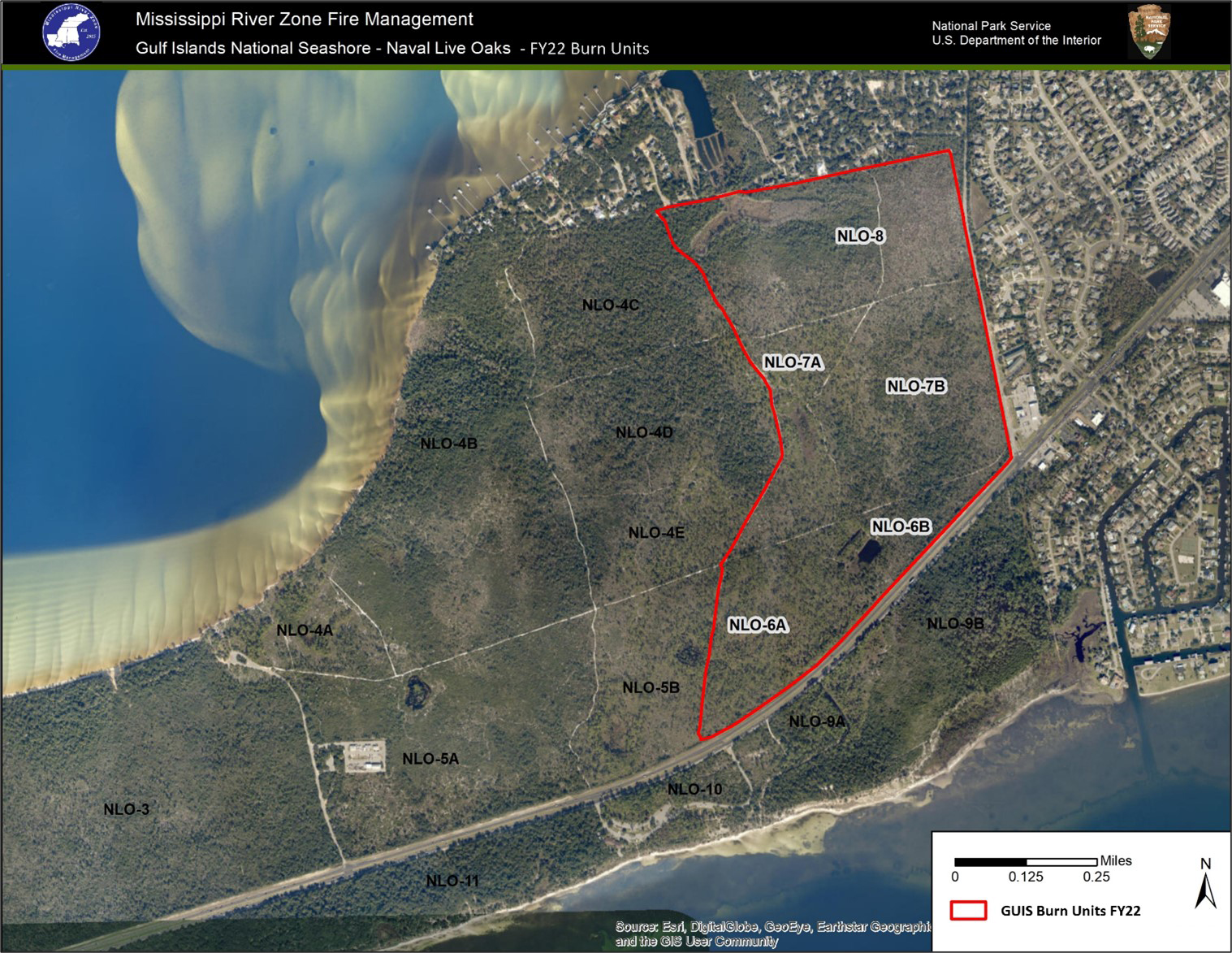 20220324 NLO burn unit Map of naval live oaks area