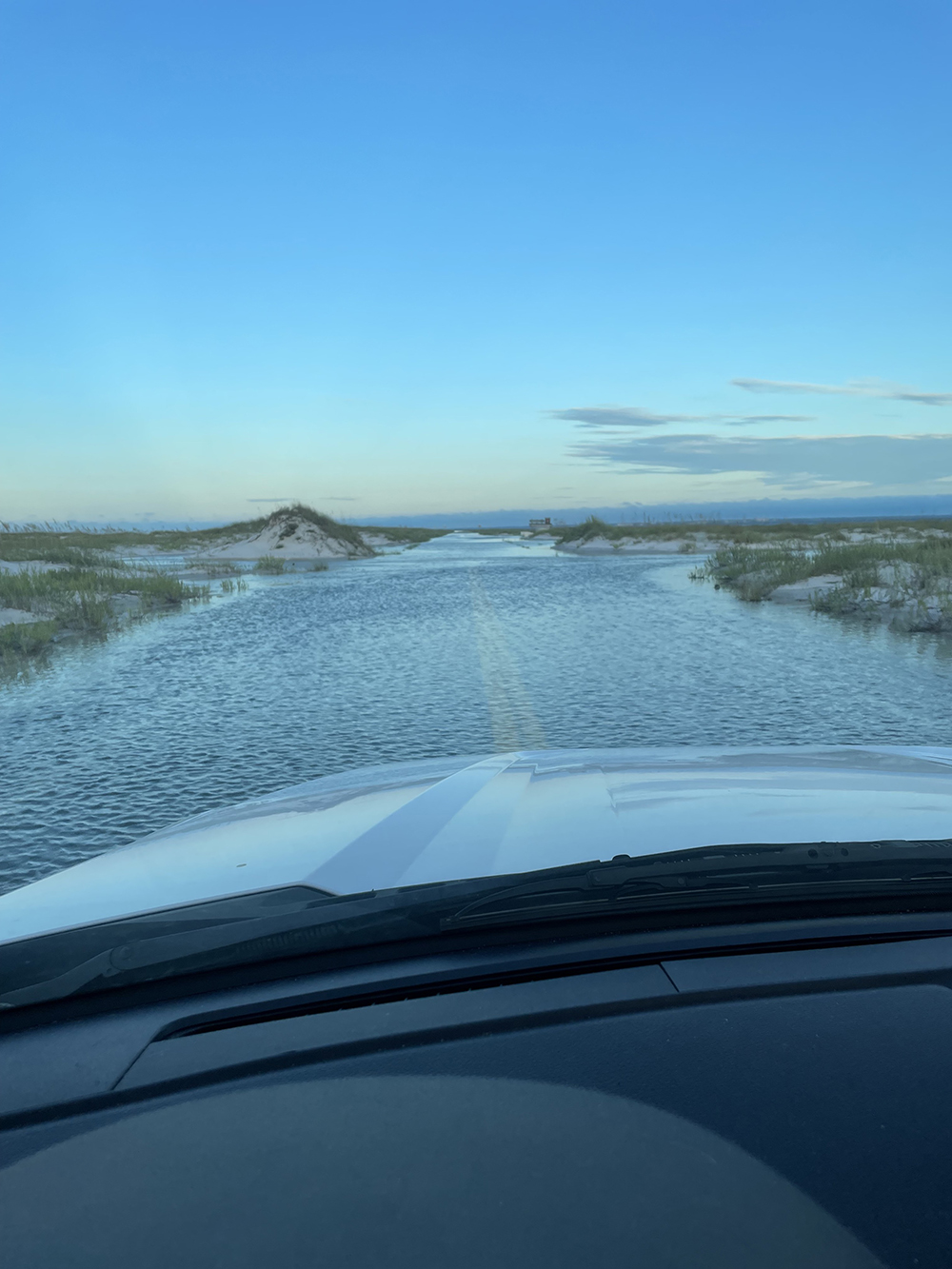 Fort Pickens Road 1 Aug 30 Water on road