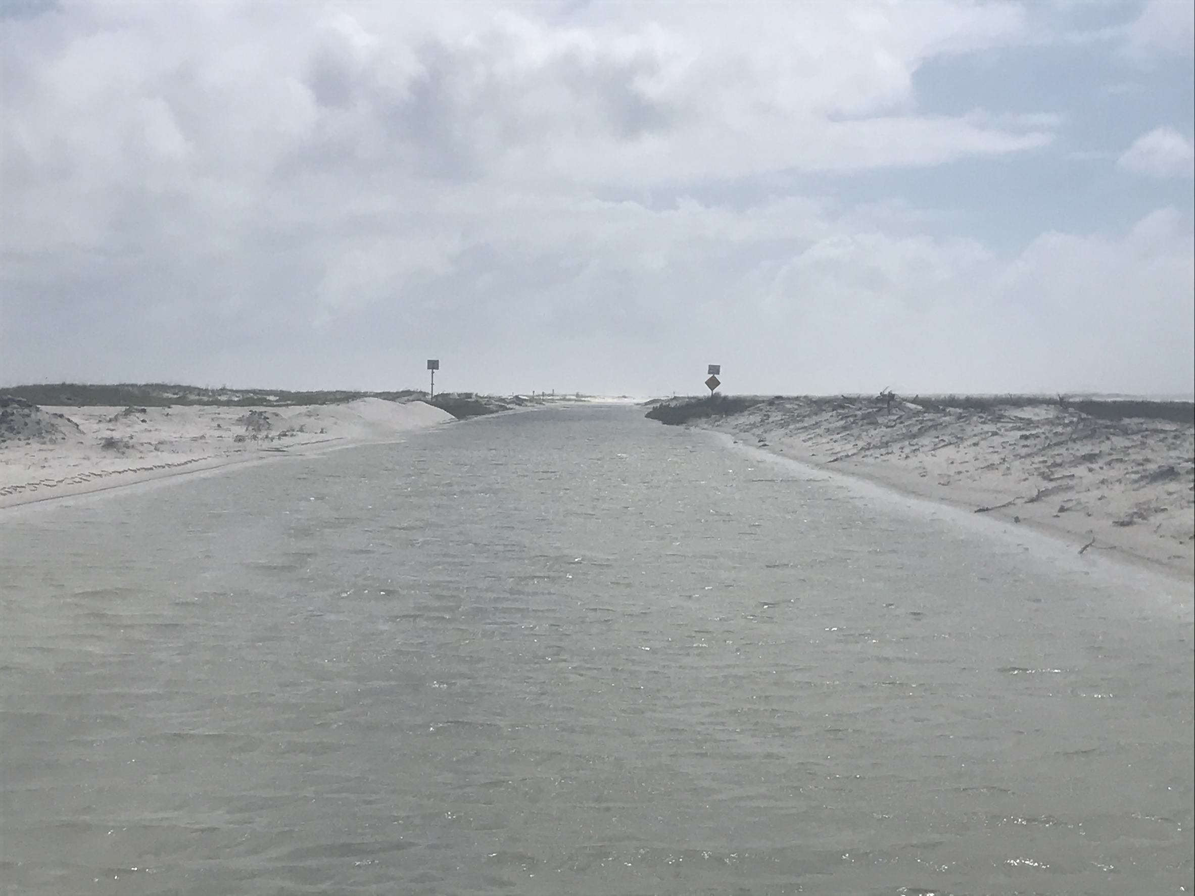 Fort Pickens Road flooded