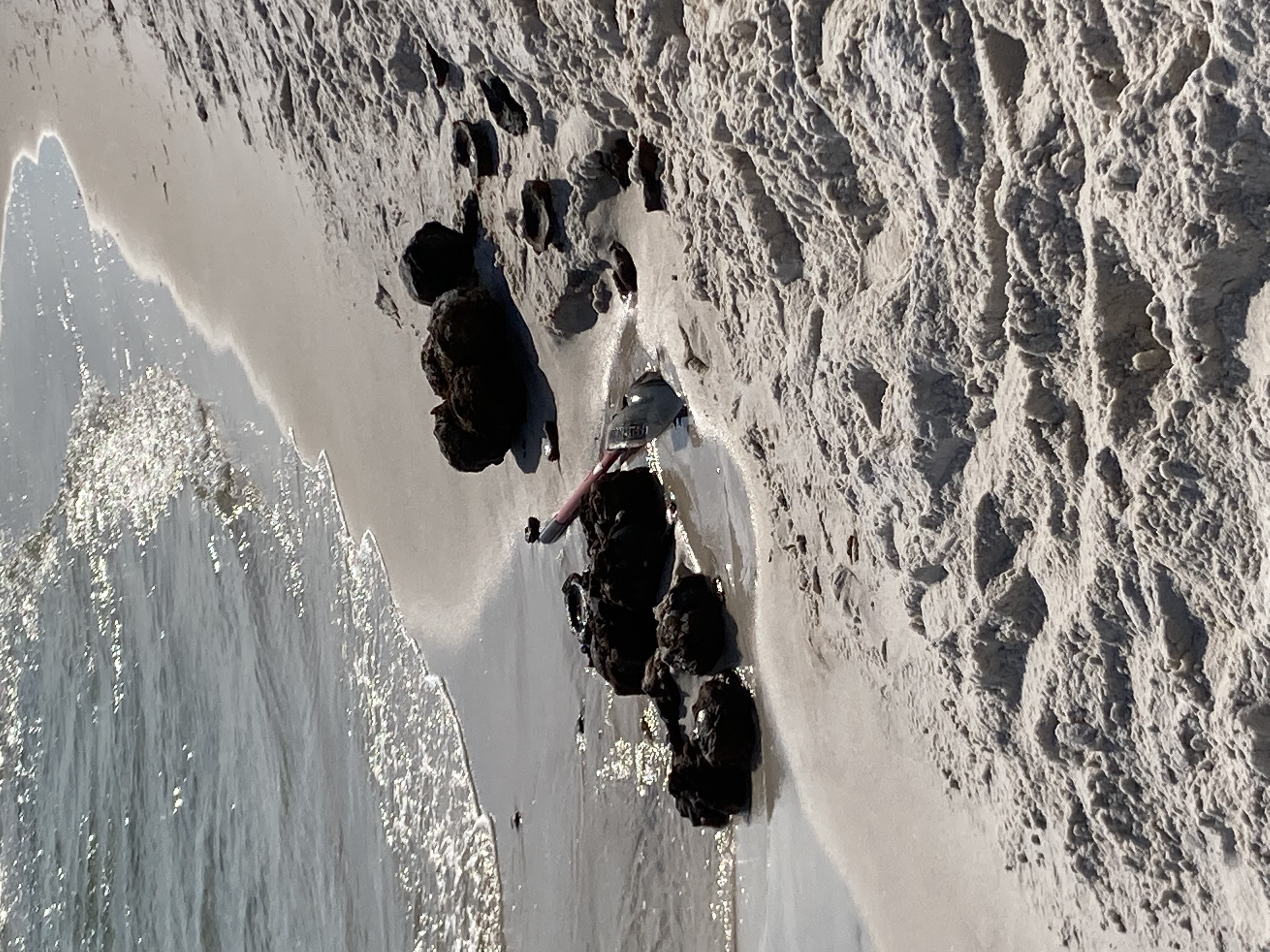 Cannon balls on beach