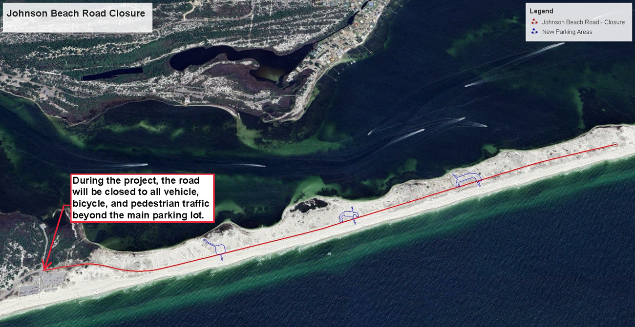 Perdido Key Area map closure