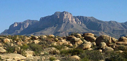 The Guadalupes tower over everything that surrounds them.