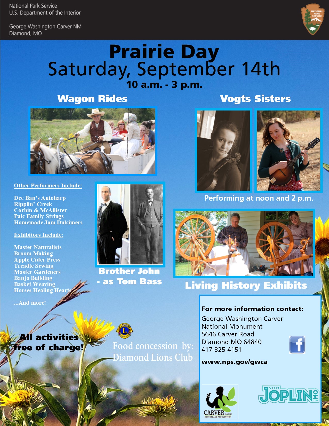 Prairie Day 2019 Photograph is for Prairie Day 2019, which include additional images of performers, demonstrators, and information about the event.