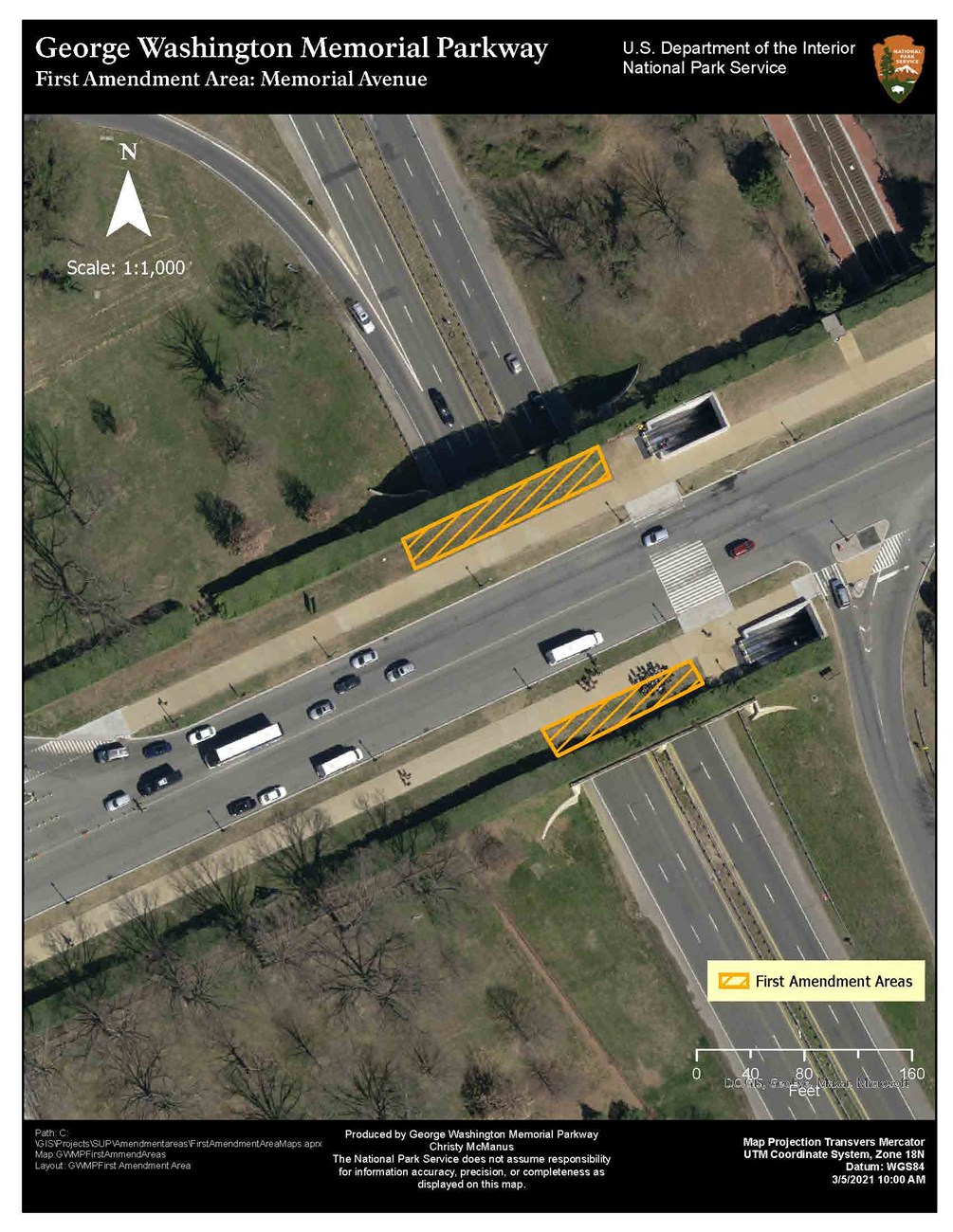 First Amendment Area: Memorial Avenue
