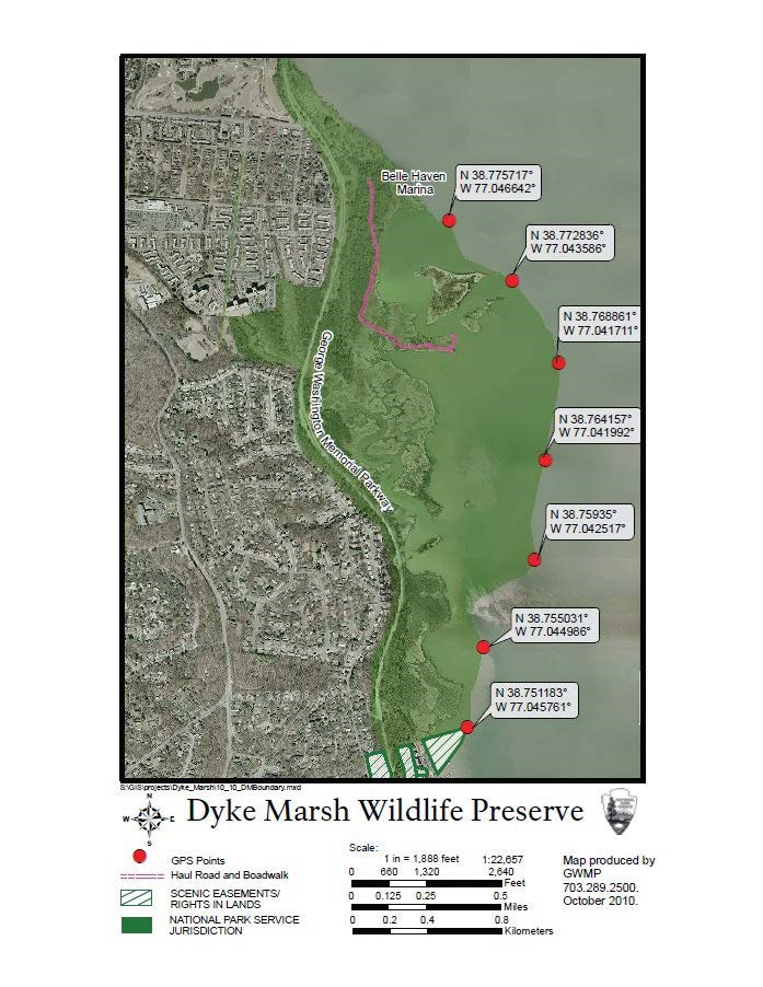 Dyke Marsh Map