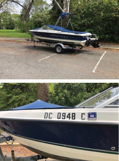 Abandoned Boat and Trailer