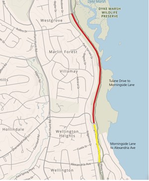Map for South Parkway