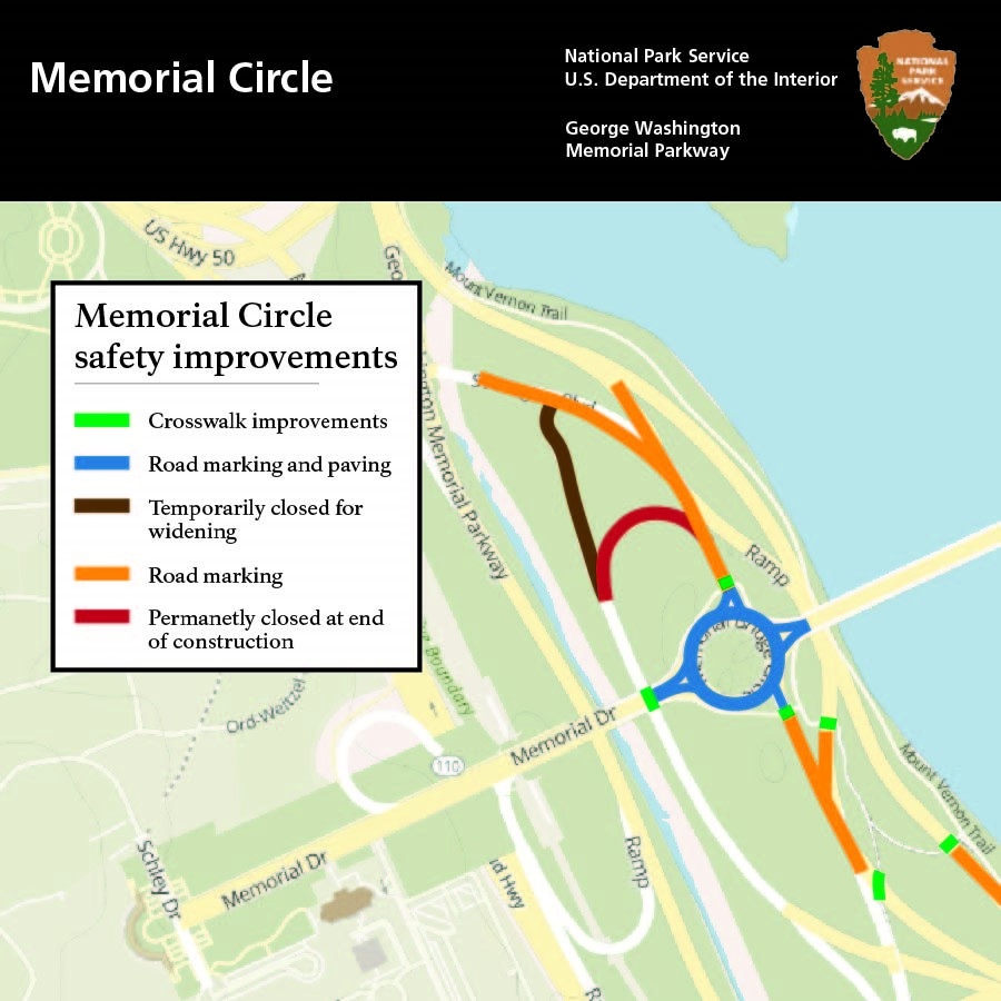 Map of Memorial Circle