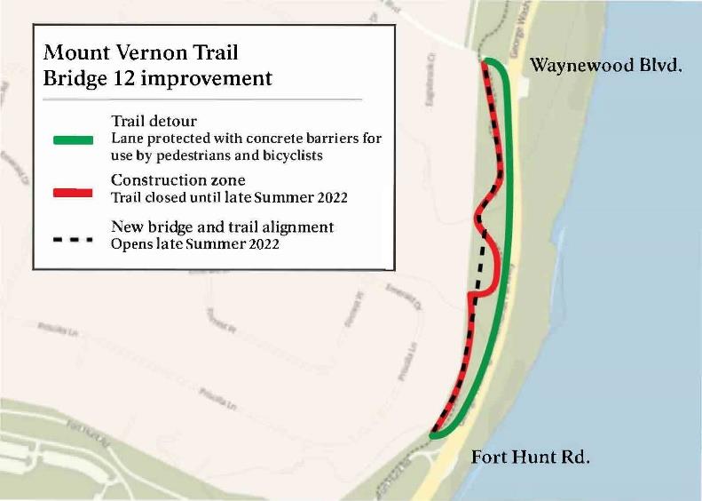 Bridge 12 of MVT A map showing the lower end of the GWMP
