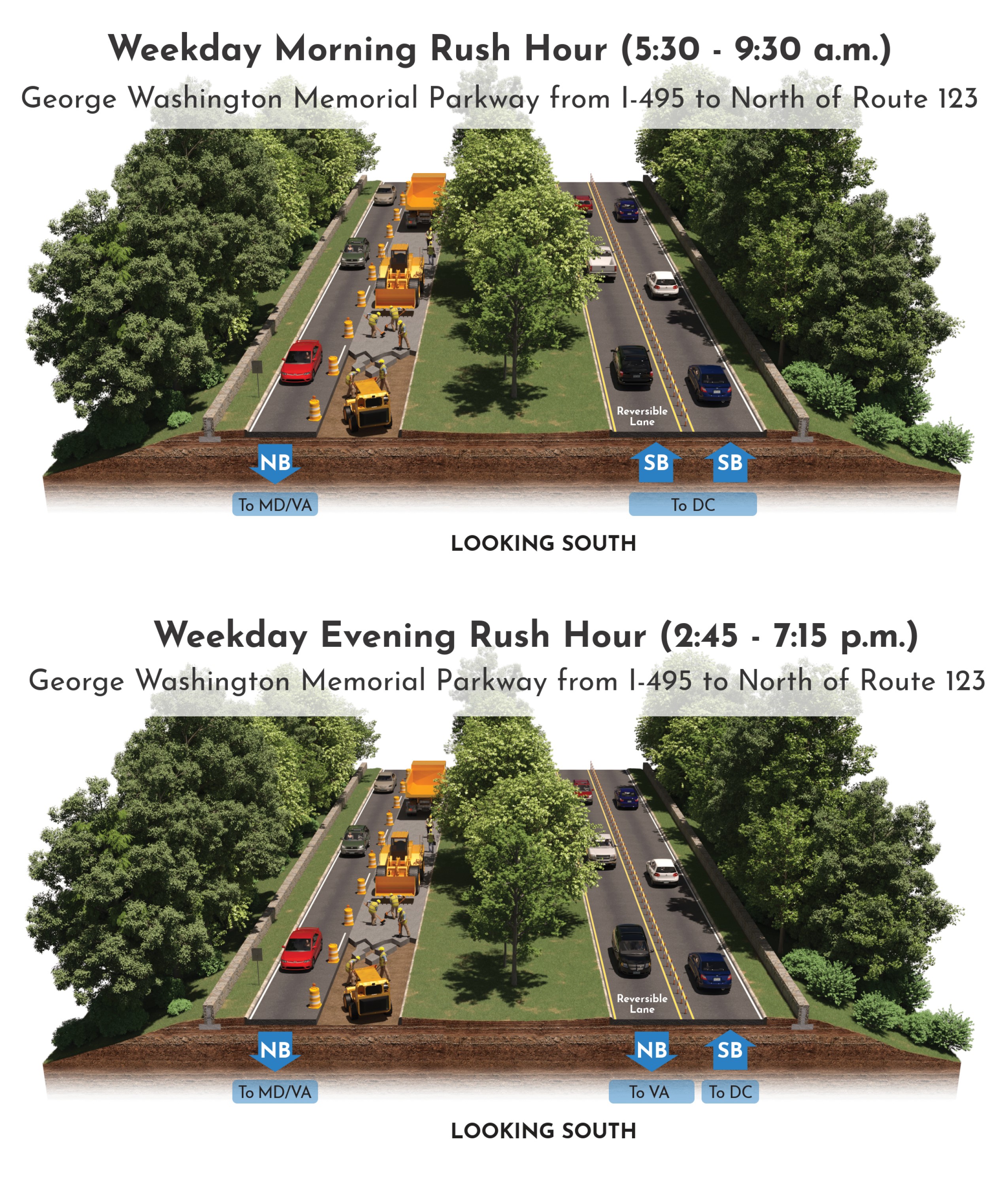TrafficShiftJAN2024 A graphic depicting how the new traffic arrangement will look.