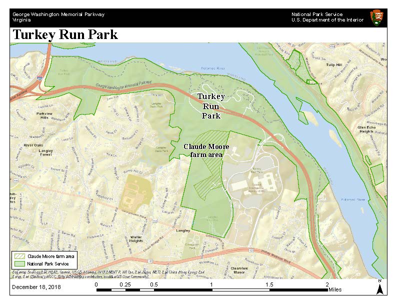 Map of Turkey Run Park Map of Turkey Run Park