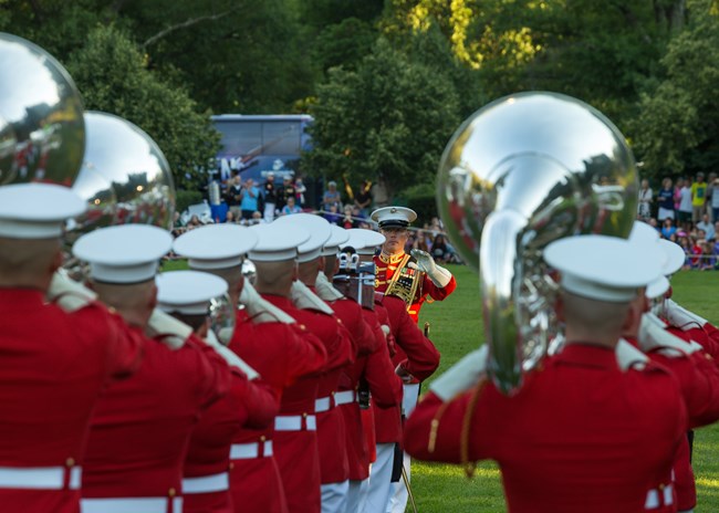 Marines at Sunset Parade