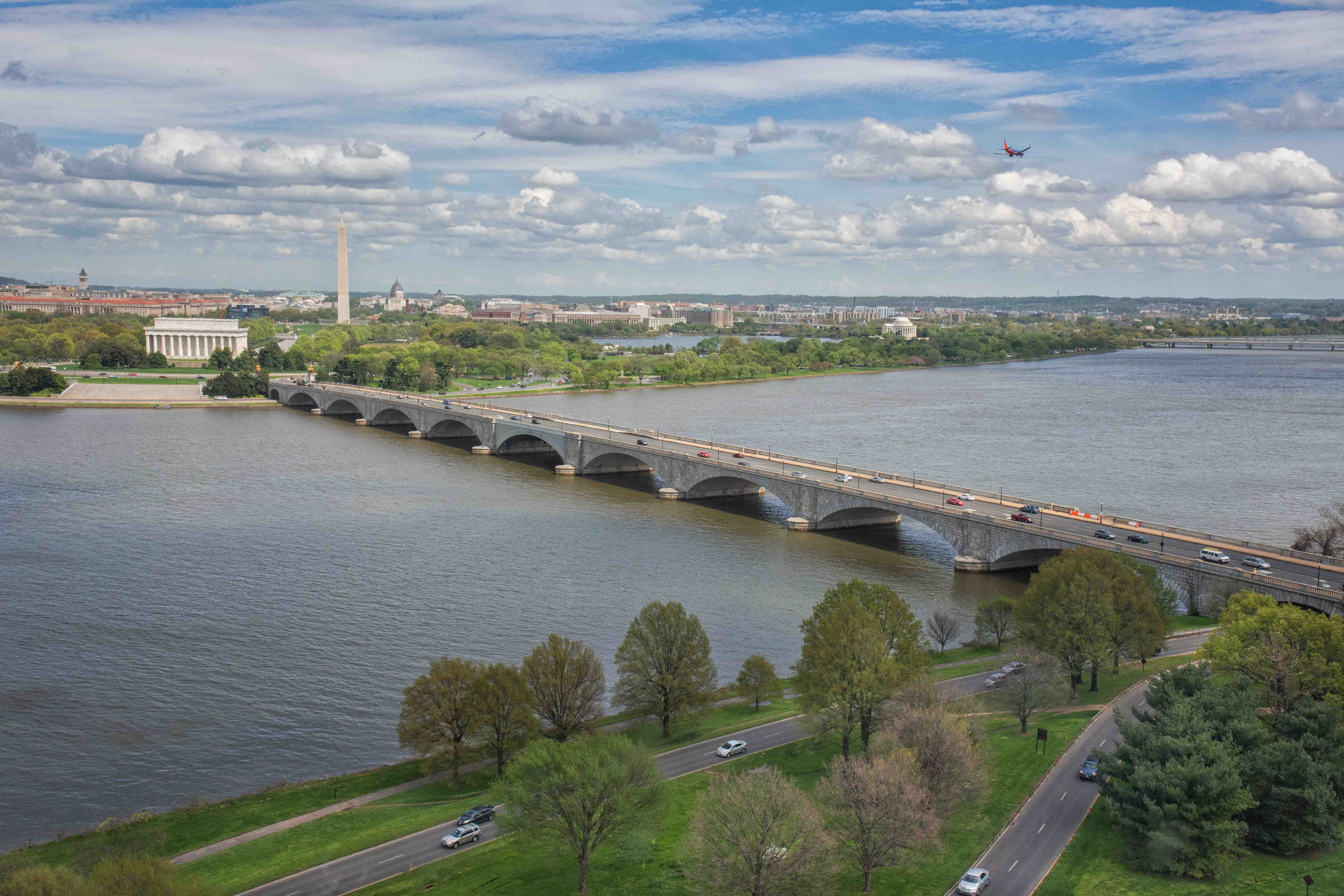 Aerial Shot of Memorial Bridge