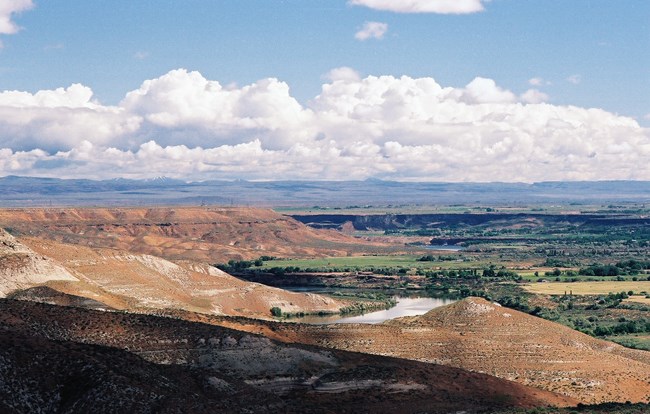 monument views can be quite inspiring view out into fossil beds from top of escarpment