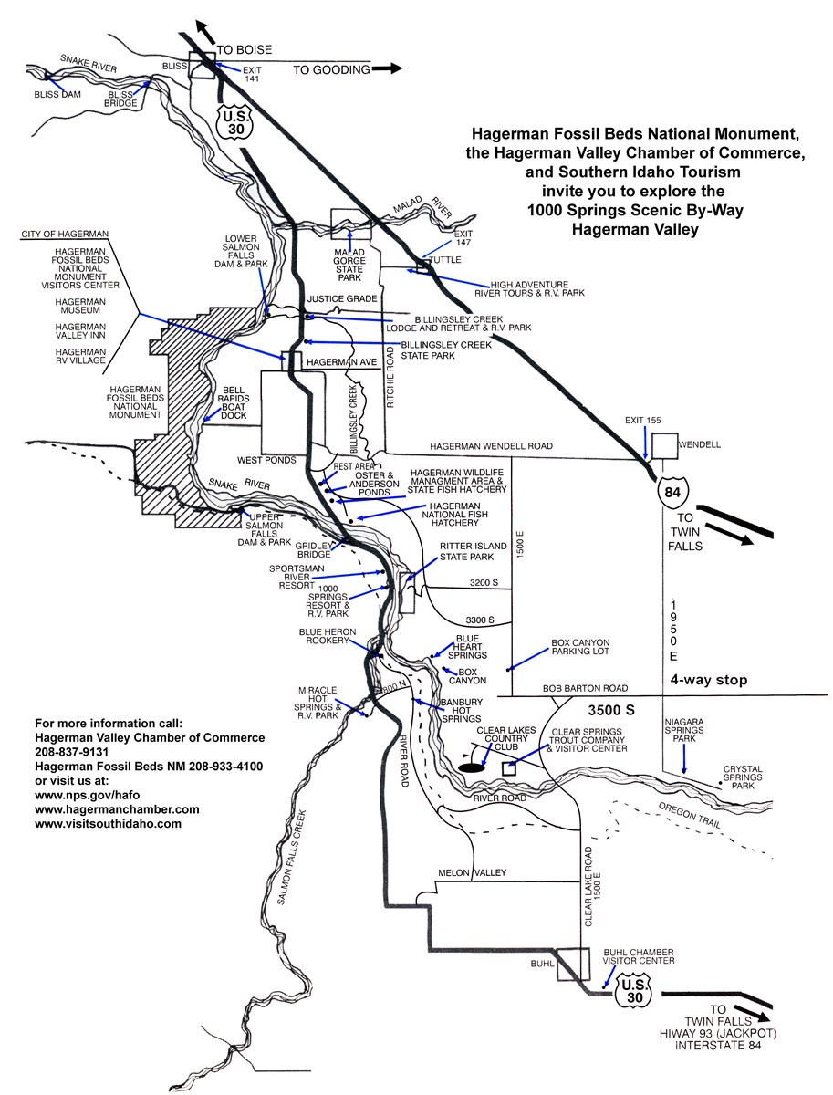 Maps Hagerman Fossil Beds National Monument (U.S. National Park Service)