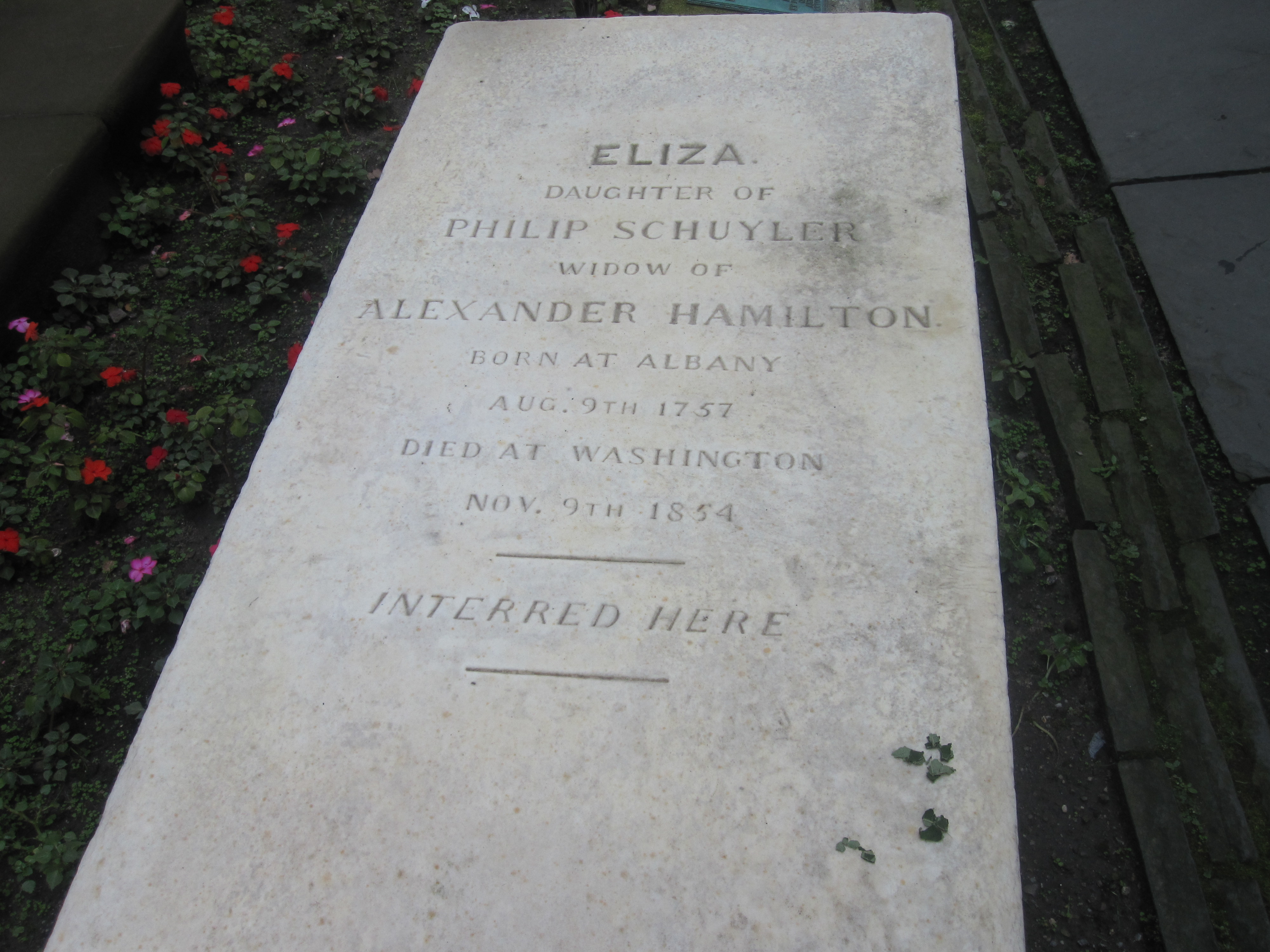 When did eliza clearance and hamilton get married