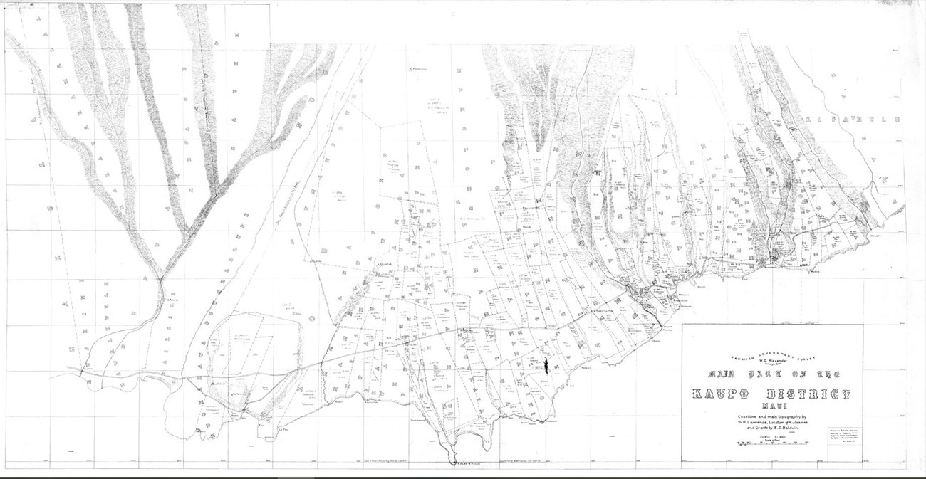 map of kaupo 1885