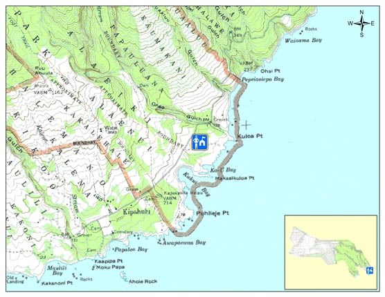 Kipahulu Visitor Center Location Map