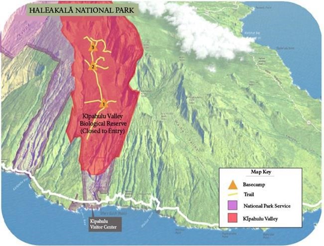 Kipahulu Biological Reserve Relief Map