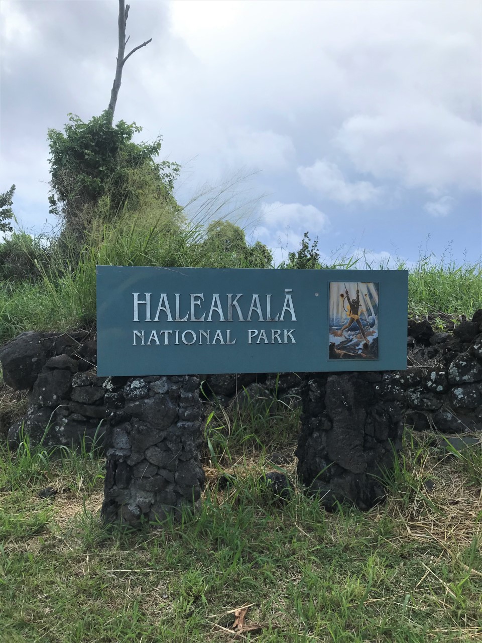 NPS Photo by C. Hernandez Kipahulu District of Haleakala National Park Entrance Sign sign that read Haleakala National Park