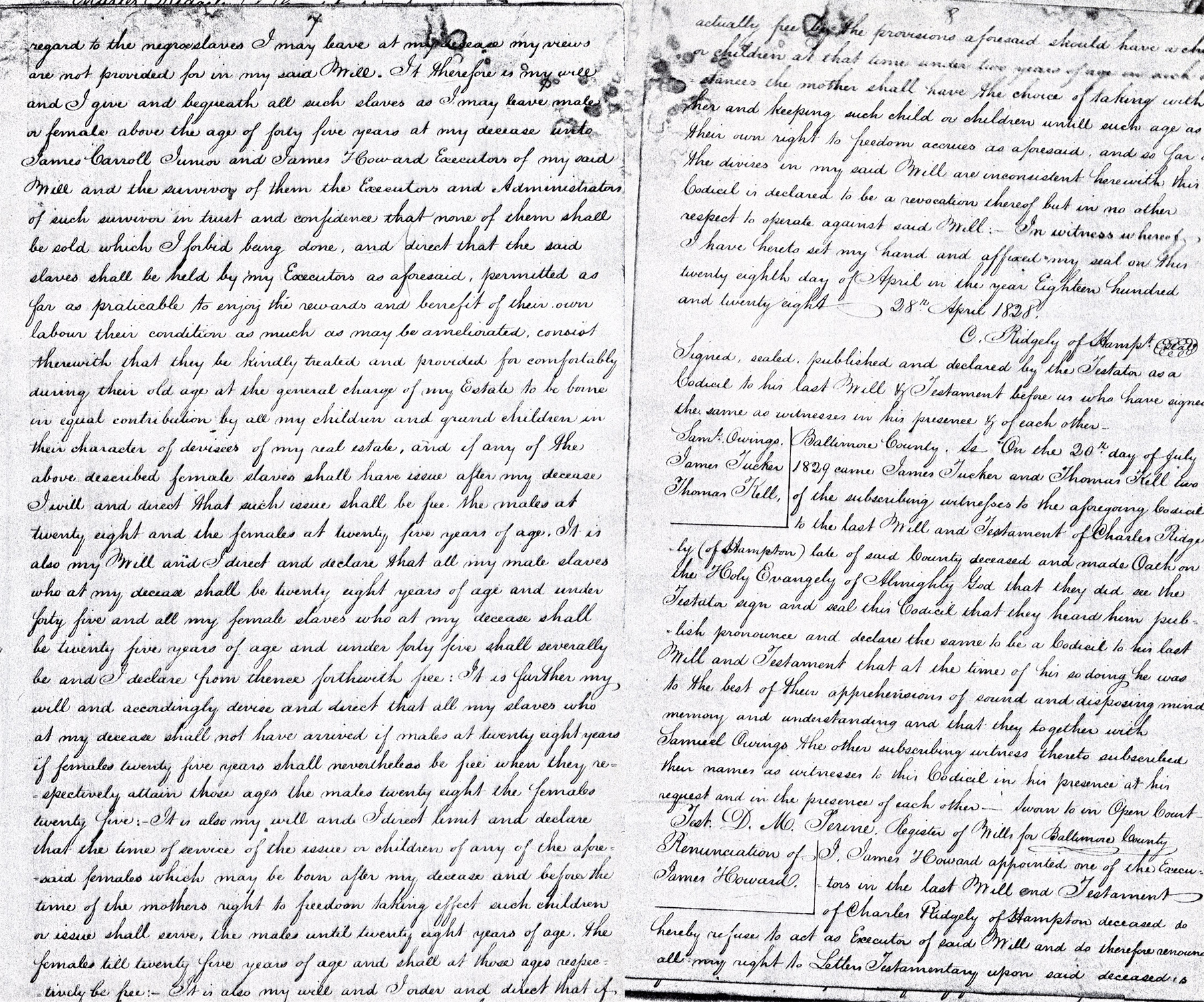 Transcriber’s Note: Wherever possible, I have preserved the true spelling of the original document, including the “fs” rather than double “s.” Words not entirely readable are underlined to mark them as uncertain.  -Carol Van Natta, March 16, 2011 [239] Ch