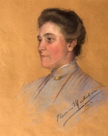 A painting of Helen West Stewart Ridgely.