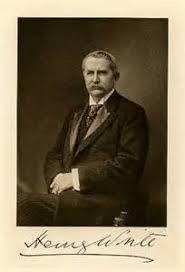 A historic black and white photograph of Henry White.
