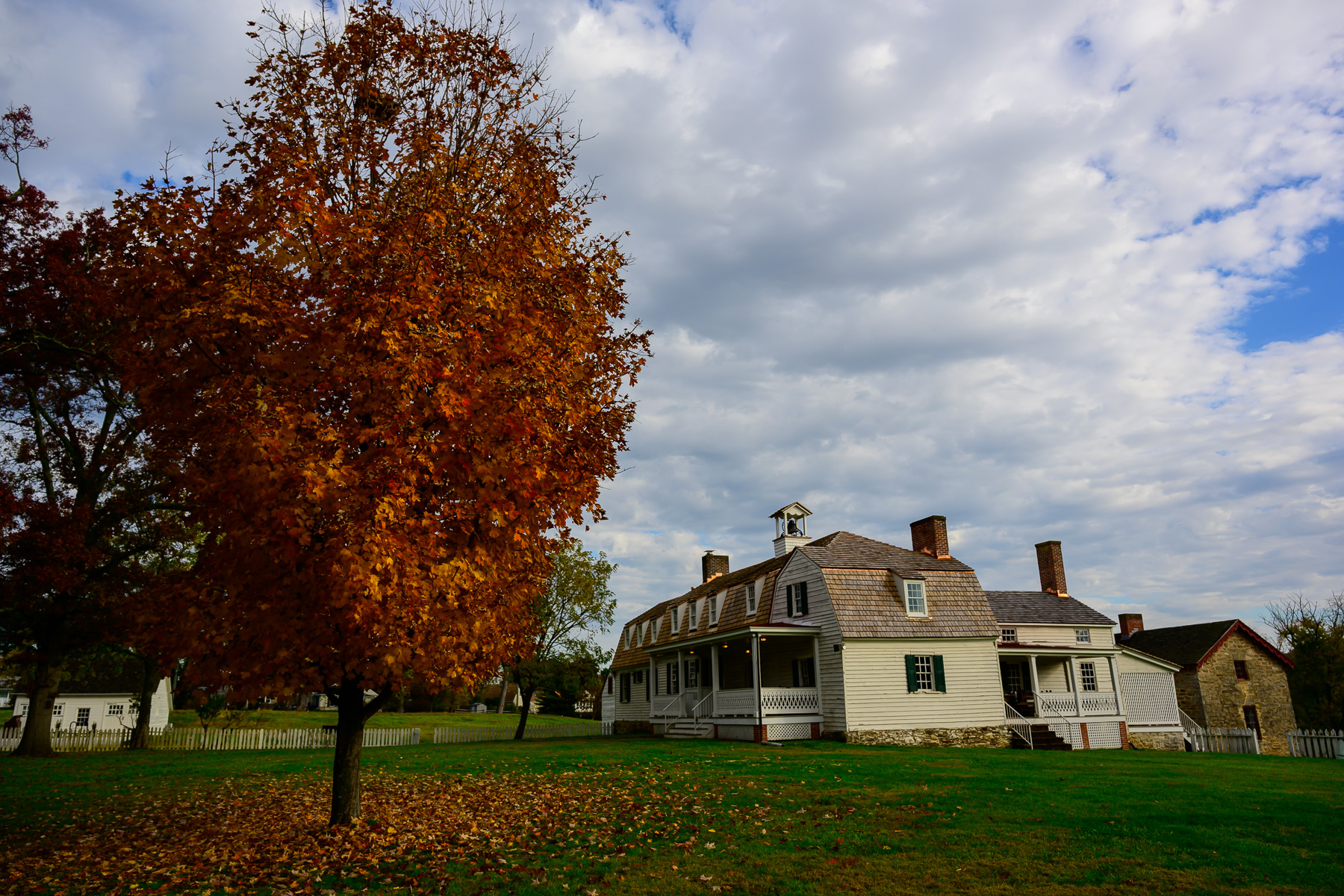 Overseer's house in fall Overseer's house in fall