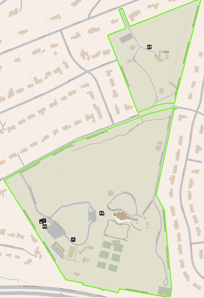 A map of Hampton