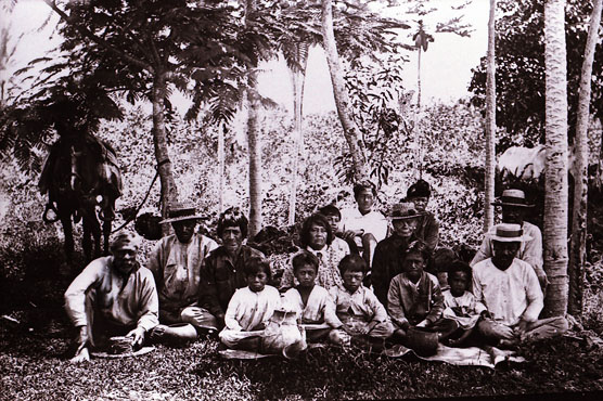 Hawaiian family group around 1895
