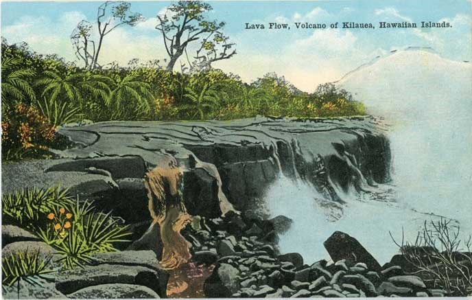 lava flow postcard