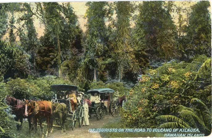 Tourists on the road