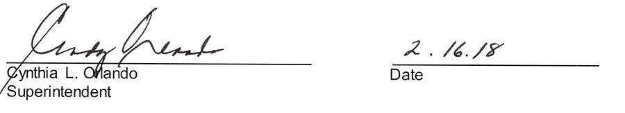 Superintendent Signature