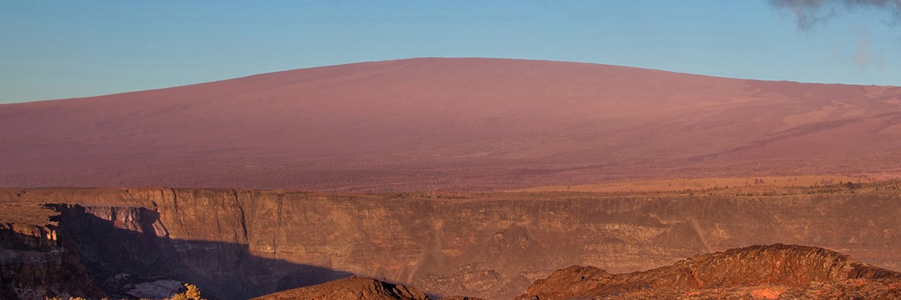 Mauna Loa volcano at sunrise