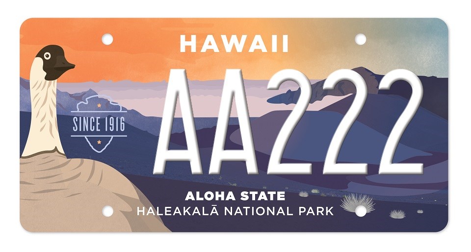 New Haleakalā specialty plate features nēnē goose